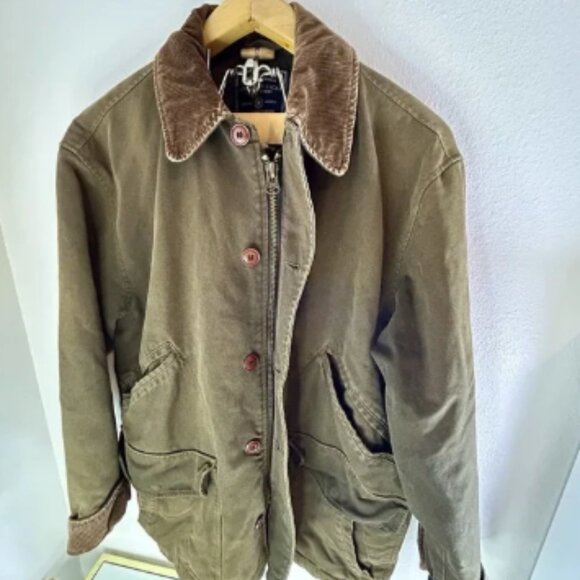 00s American Eagle Flannel Lined Faded Barn Coat - Size Small - Faded - Picture 7 of 11